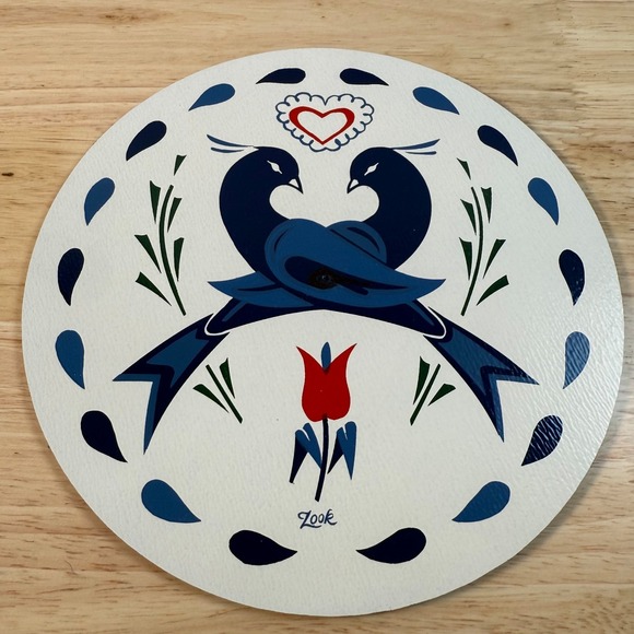 Jacob Zook Other - Vintage Jacob Zook Love and Friendship Hex Sign Decorative Wall Hanging Folk Art